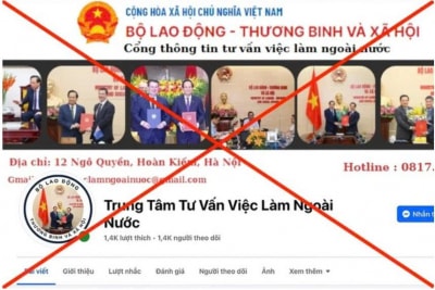 Trung tâm Lao động ngoài nước vừa có văn bản gửi các cơ quan để phối hợp ngăn chặn thông tin giả mạo về xuất khẩu lao động.