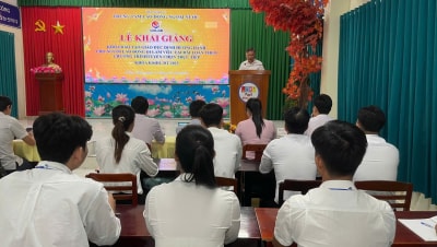 Lao động Đồng Tháp dự khóa khai giảng giáo dục định hướng khi đi làm việc tại Đài Loan