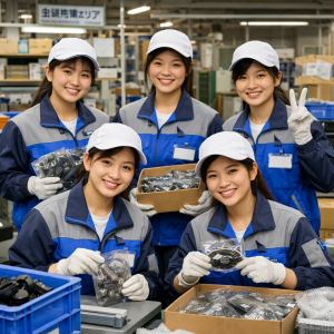 Tuyển gấp 5 nữ làm việc tại Nhật Bản đơn hàng Đóng gói linh kiện ô tô