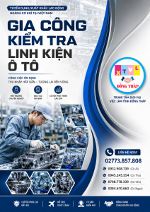 Tuyển gấp 10 nam làm việc tại Nhật Bản đơn hàng Gia công kiểm tra linh kiện ô tô