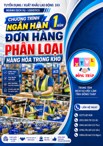 Tuyển gấp 30 nữ làm việc tại Nhật Bản đơn hàng Phân loại thực phẩm trong kho