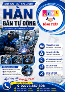 Tuyển gấp 5 nam làm việc tại Nhật Bản đơn Hàn bán tư động