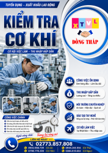 Tuyển gấp 5 nữ làm việc tại Nhật Bản đơn hàng Kiểm tra cơ khí