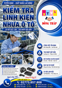 Tuyển gấp 10 nữ làm việc tại Nhật Bản đơn hàng Kiểm tra linh kiện nhựa ô tô
