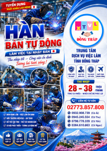 Tuyển gấp 5 nam làm việc tại Nhật Bản đơn hàng Hàn bán tự động