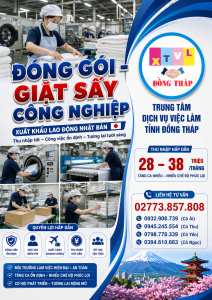 Tuyển gấp 5 nữ làm việc tại Nhật Bản đơn Đóng gói giặt sấy công nghiệp