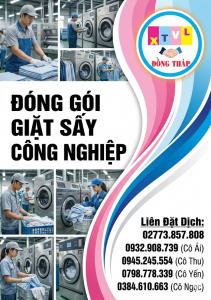 Tuyển gấp 5 nữ làm việc tại Nhật Bản đơn hàng Đóng gói giặt sấy công nghiệp