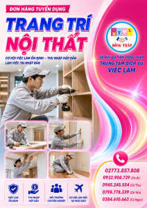 Tuyển gấp 20 nam làm việc tại Nhật Bản đơn hàng Trang trí nội thất