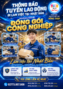 Tuyển gấp 5 nam làm việc tại Nhật Bản đơn hàng Đóng gói Công nghiệp