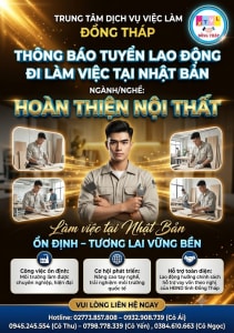 Căn cứ vào thông báo tuyển dụng lao động đi làm việc tại Nhật Bản của công ty đưa người lao động đi làm việc ở nước ngoài theo hợp đồng. Trung tâm...