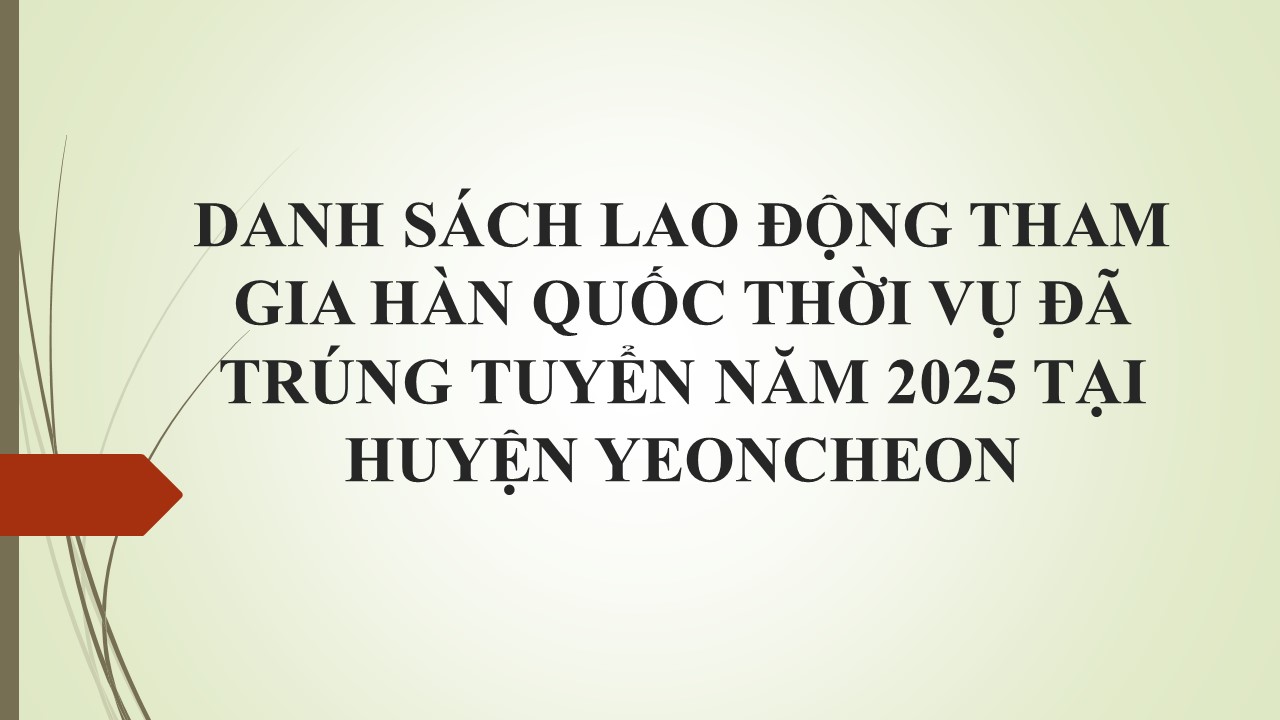 danh sách lao động thời vụ tỉnh Đồng Tháp Việt Nam trúng tuyển năm 2025 - làm việc tại huyện Yoenchoen