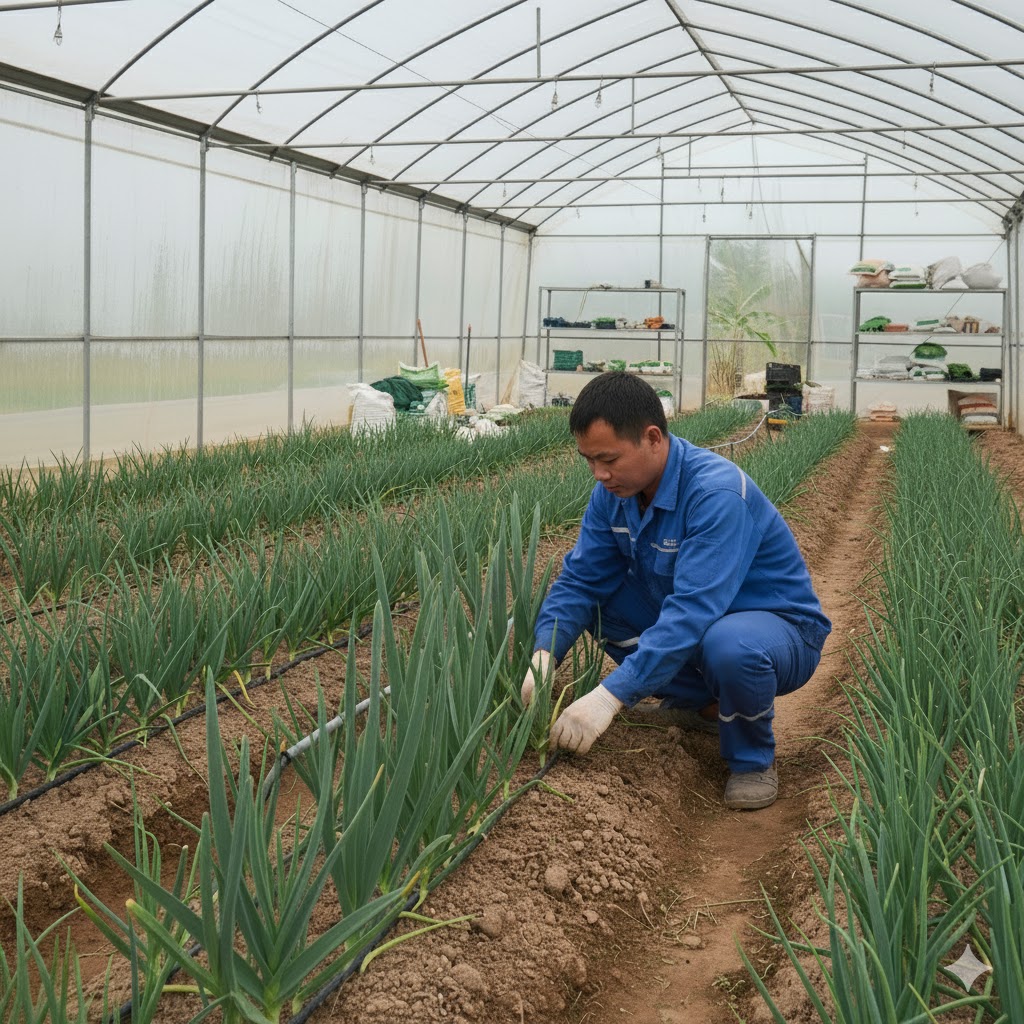 Tuyển gấp 3 nam làm việc tại Nhật Bản đơn hàng Nông nghiệp Hành Baro