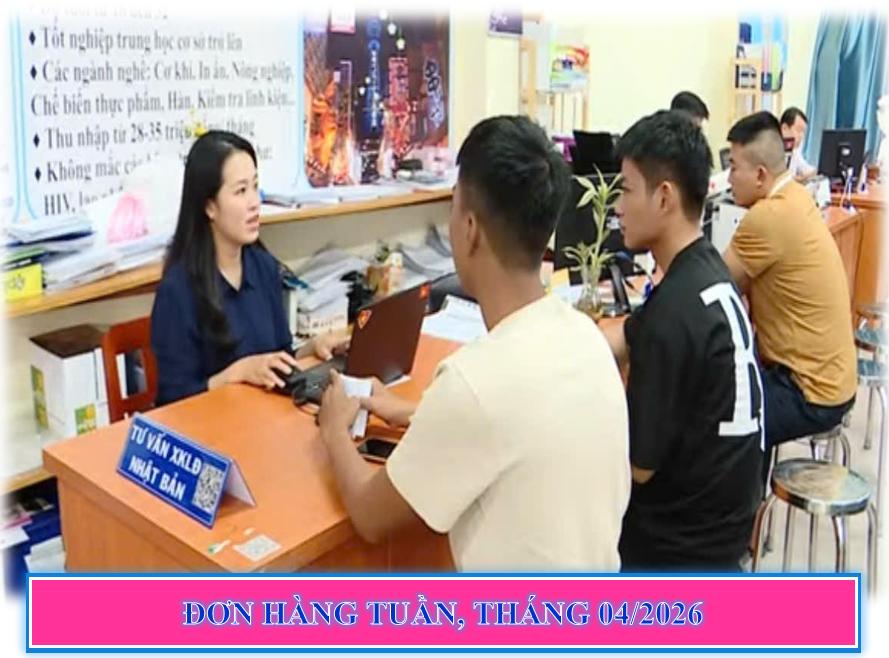 Thông báo Tuyển 55 nam, nữ đi làm việc tại Nhật Bản hợp đồng 3 năm