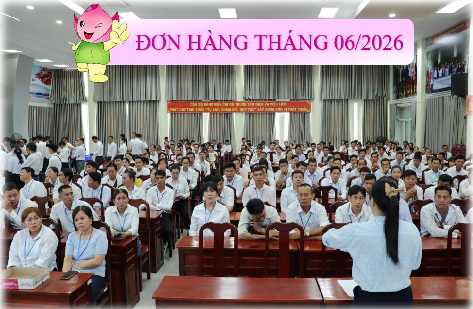 Thông báo tuyển tháng 06 năm 2026 Tuyển 600 nam, nữ đi làm việc tại Nhật Bản theo hợp đồng thời vụ ngắn hạn 1 năm & dài hạn 3 năm