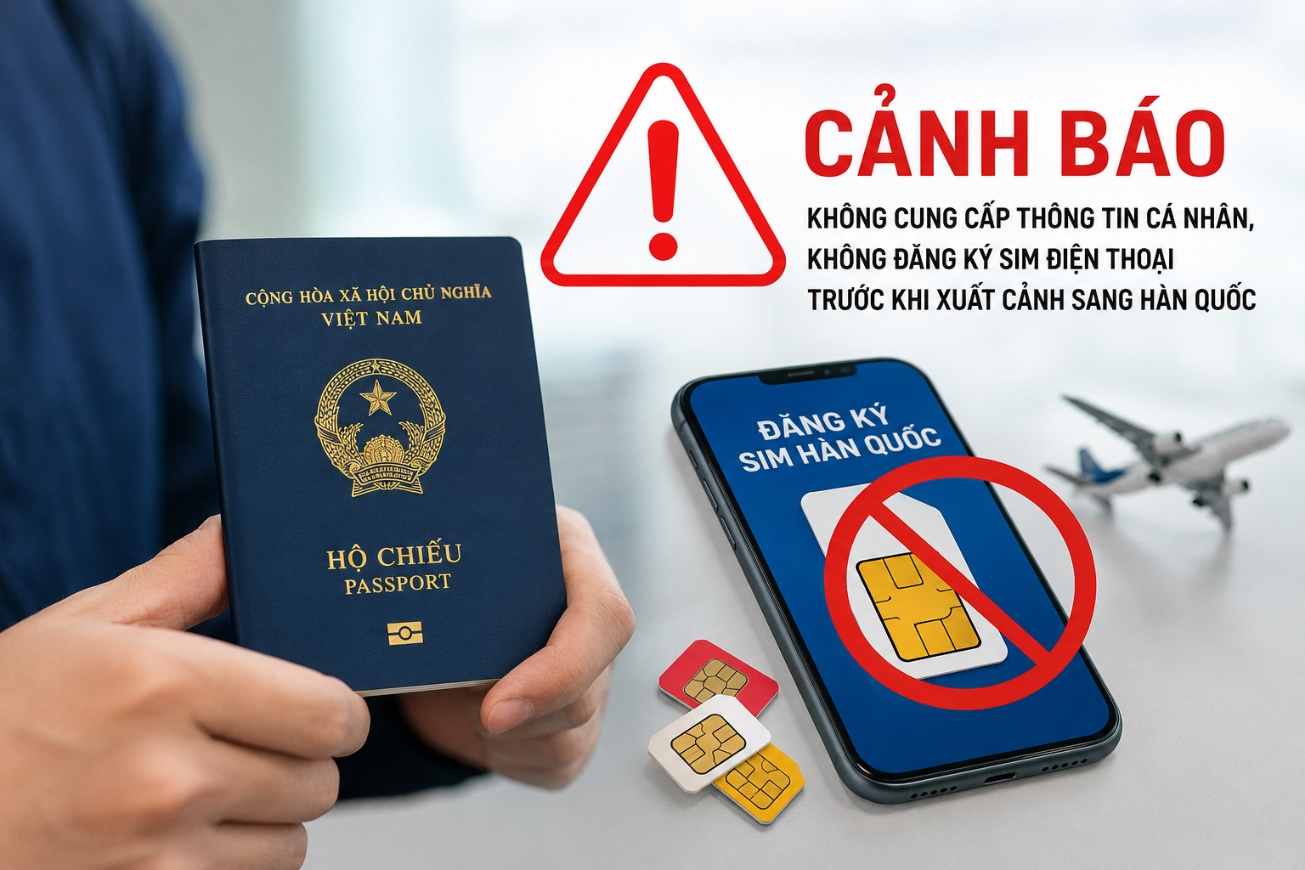 Cảnh báo người lao động đi làm việc tại Hàn Quốc: Cẩn trọng nguy cơ lộ thông tin cá nhân khi đăng ký thuê bao điện thoại